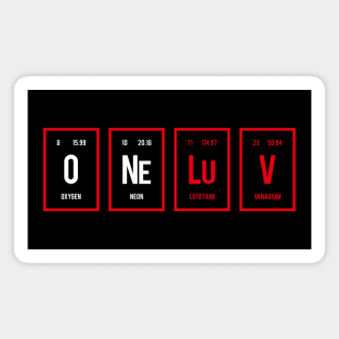 One Love - Periodic Table of Elements Magnet